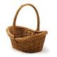 Oval Wicker Gift Baskets W/ Handle (14"x10"x6")